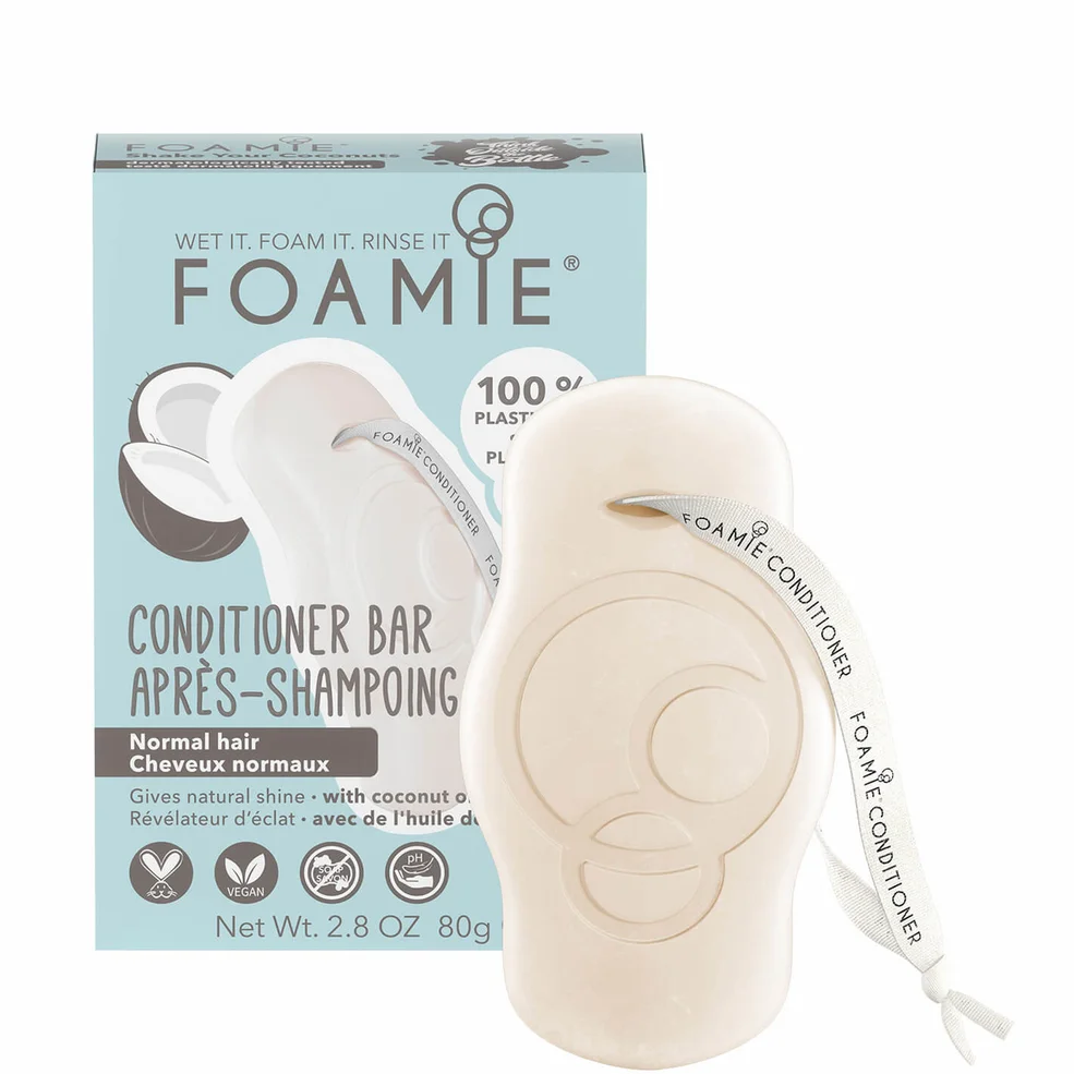 FOAMIE Conditioner Bar - Coconut for Normal Hair Immagine 1