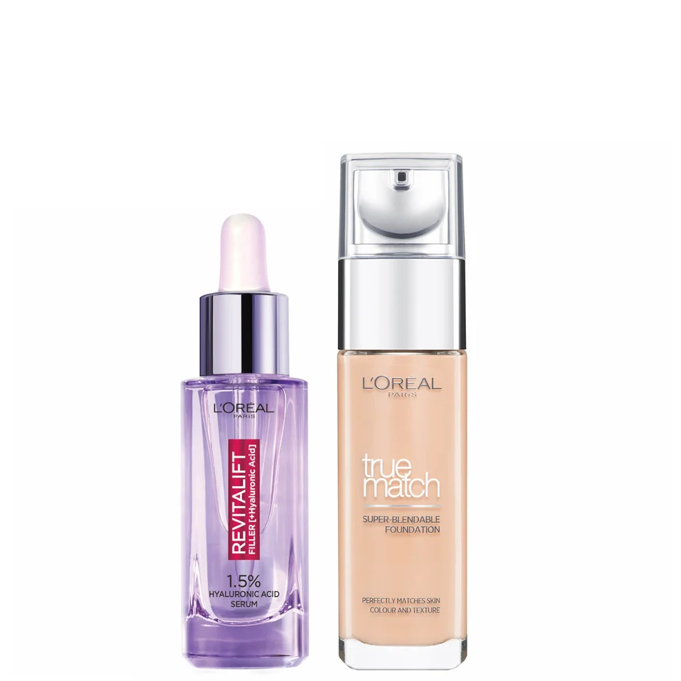 Set Siero Acid Hyaluronic e Fondotinta Acid Hyaluronic True Match L'Oreal Paris (varie tonalità) Immagine 1