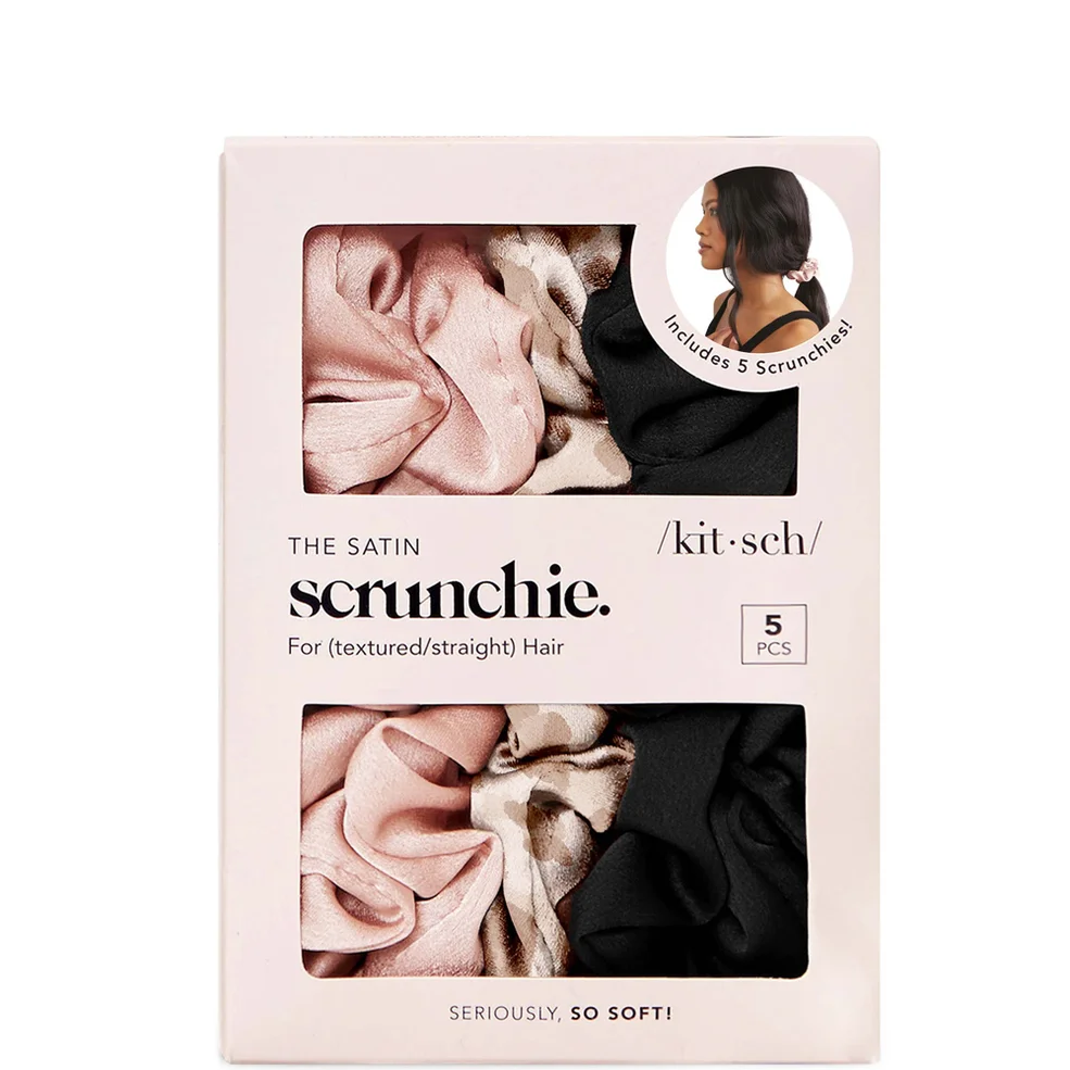 Kitsch Satin Sleep Scrunchies (Various Colours) Immagine 1