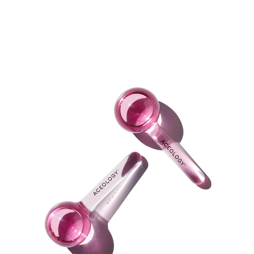 Aceology The Original Pink Ice Globe Facial Massager Immagine 1