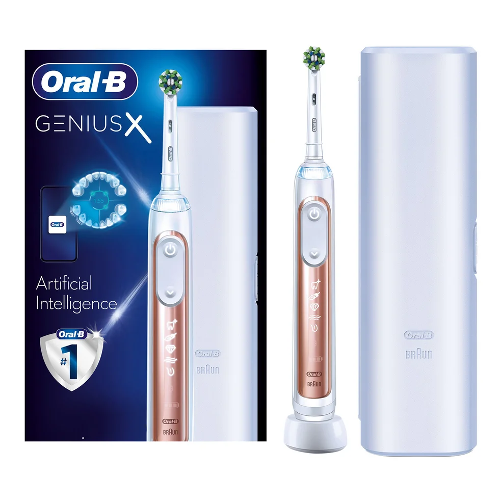 Oral B Genius X Rose Gold Electric Toothbrush Designed by Braun Immagine 1
