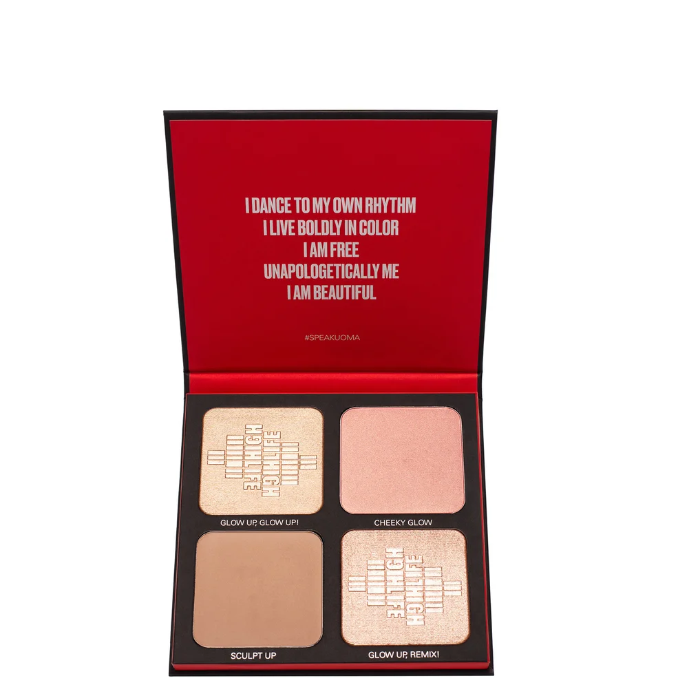 UOMA Highlife Highlighter and Contour Face Palette - Vol 2 Light - Medium Immagine 1