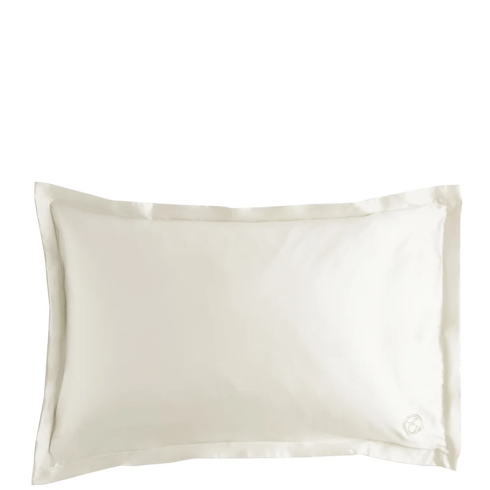 ESPA Home Oxford Edge Silk Pillowcase - Pearl White Immagine 1
