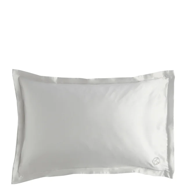 ESPA Home Oxford Edge Silk Pillowcase - Moonlight Grey