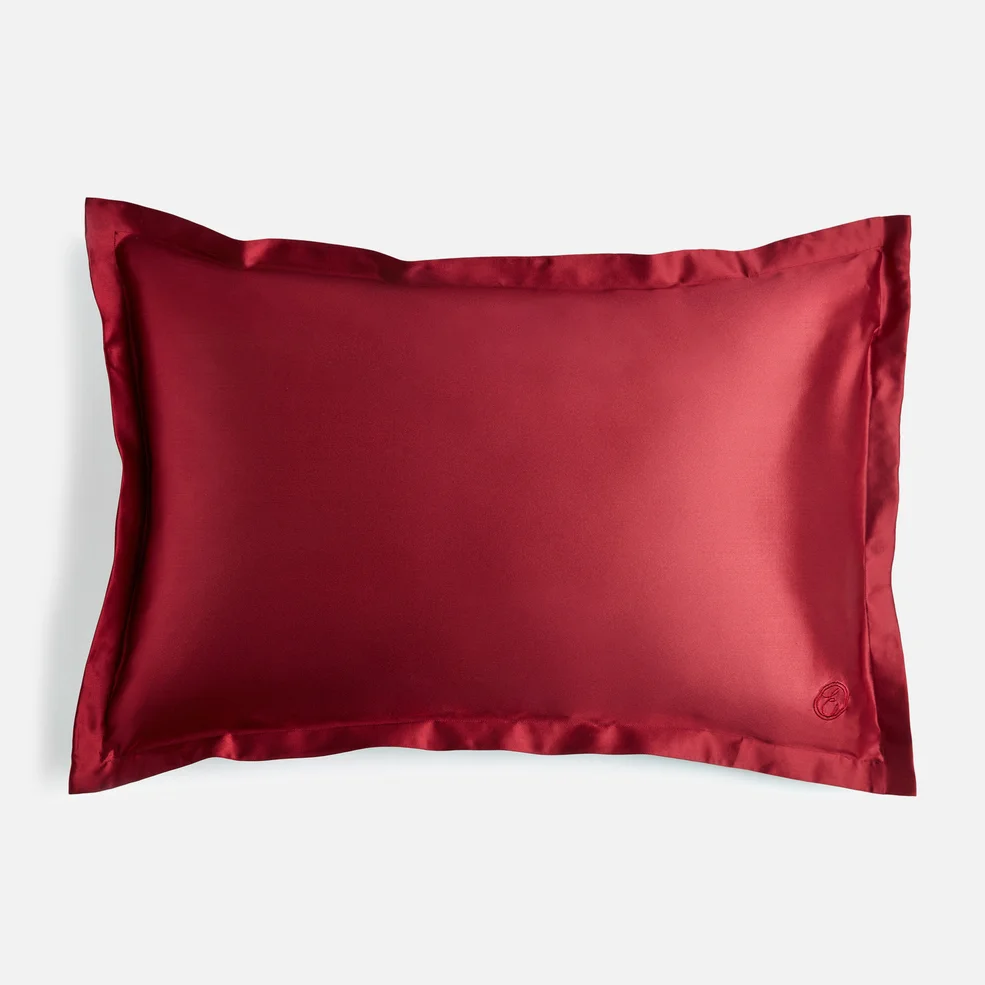 ESPA Oxford Edge Silk Pillowcase - Claret Rose Immagine 1