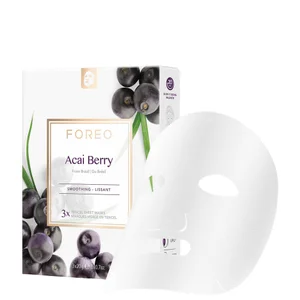 FOREO Acai Berry Firming Maschera Viso in Tessuto (3 pezzi) - Option Acai Berry