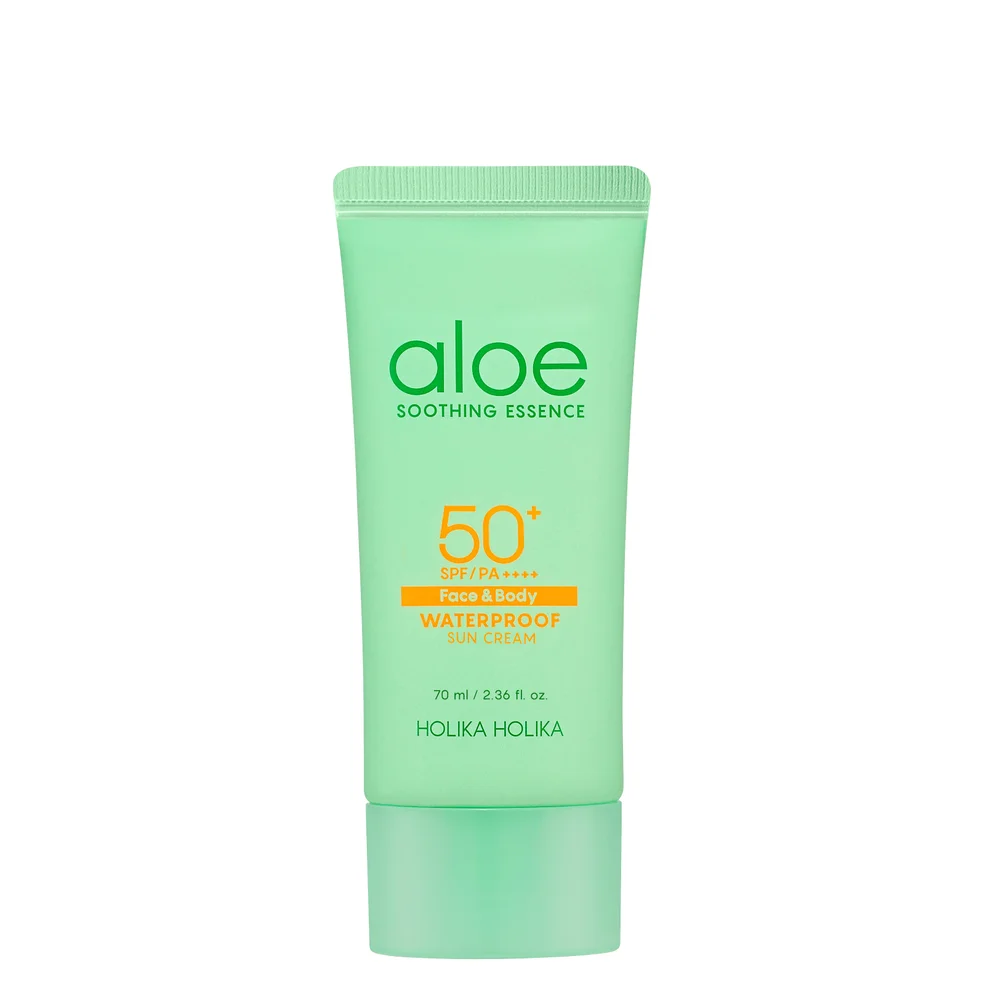 Holika Holika crema solare lenitiva all'aloe Essence Waterproof SPF50+ Immagine 1