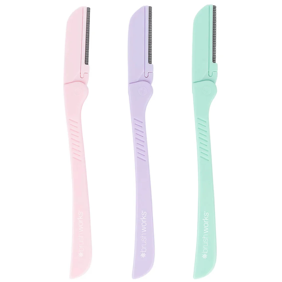 Brushworks rasoio di precisione per sopracciglia - Pastello (Confezione da 3) Immagine 1