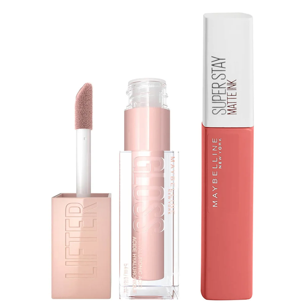Maybelline Lifter Gloss e Superstay Matte Ink Lipstick Bundle (varie tonalità) Immagine 1