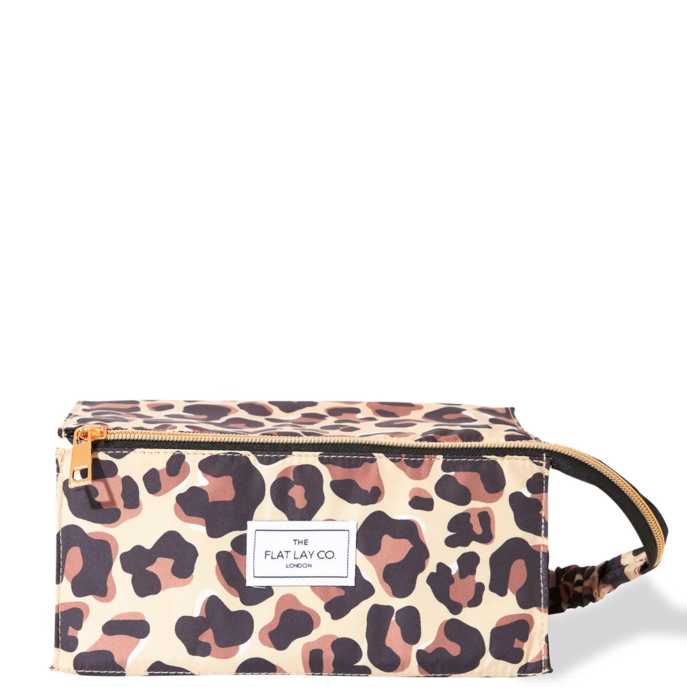The Flat Lay Co. Open Flat Box Bag - Leopard Print Immagine 1