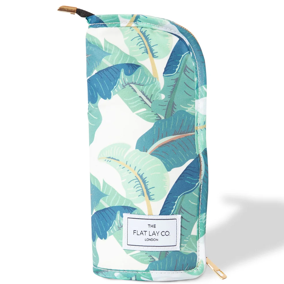 The Flat Lay Co. Standing Brush Case - Tropical Leaves Immagine 1