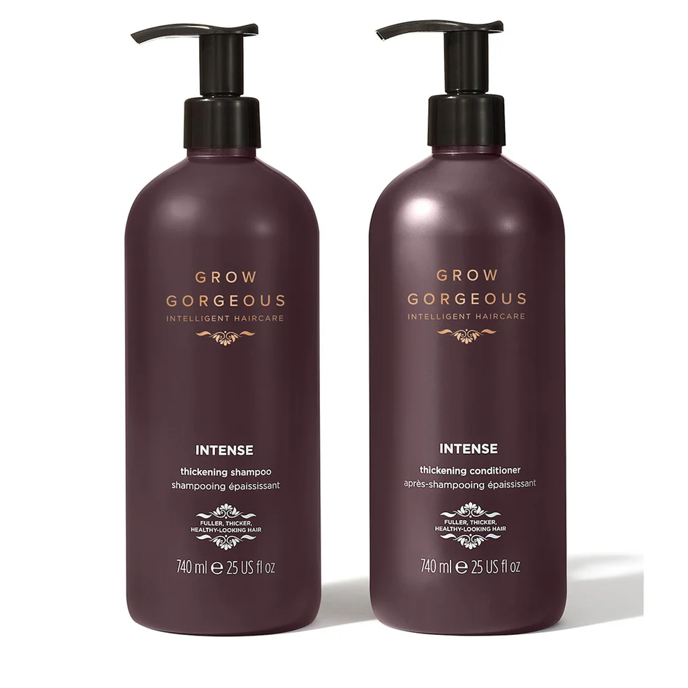 Grow Gorgeous Supersize Intense Thickening Shampoo and Conditioner Bundle Immagine 1