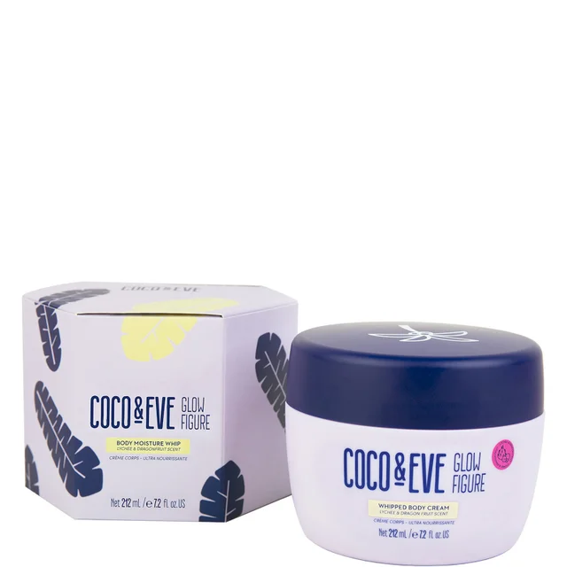 Coco & Eve Glow Figure Whipped Body Cream Lychee and Dragon Fruit Scent - (Varie Dimensioni)