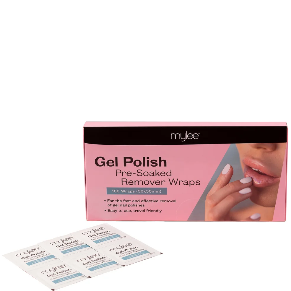 Mylee Pre Soaked Gel Remover Wipes (100 Wipes) Immagine 1