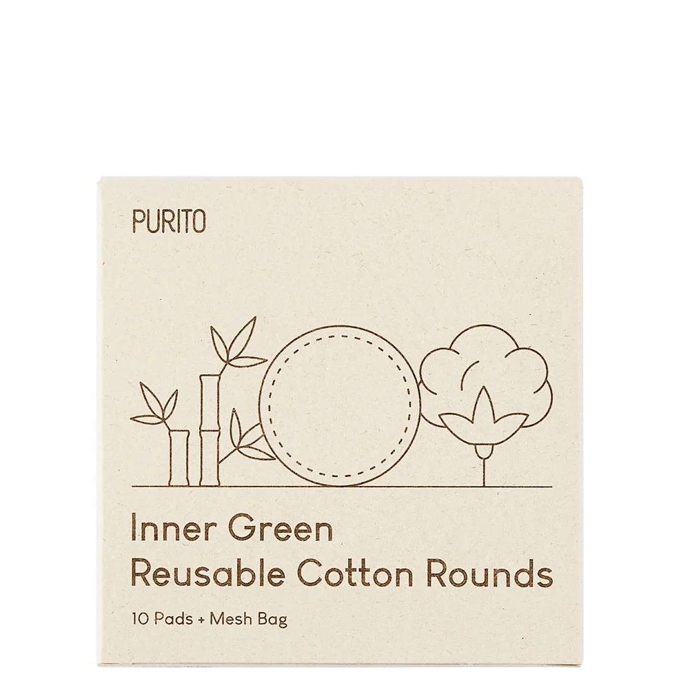 PURITO Inner Green Reusable Cotton Rounds 58 g Immagine 1