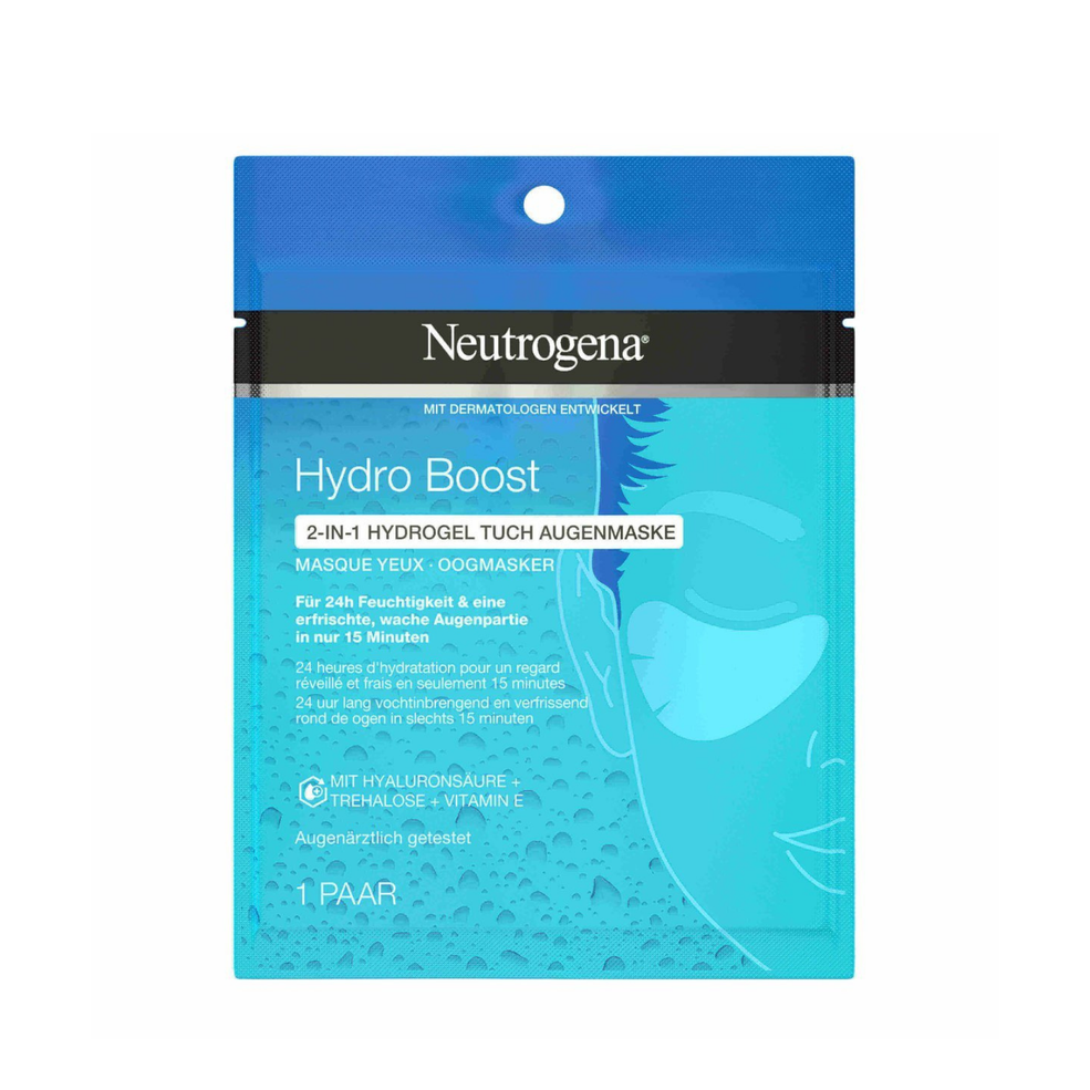 Neutrogena Hydro Boost 2-In-1 Hydrogel Tuch Augenmaske Immagine 1