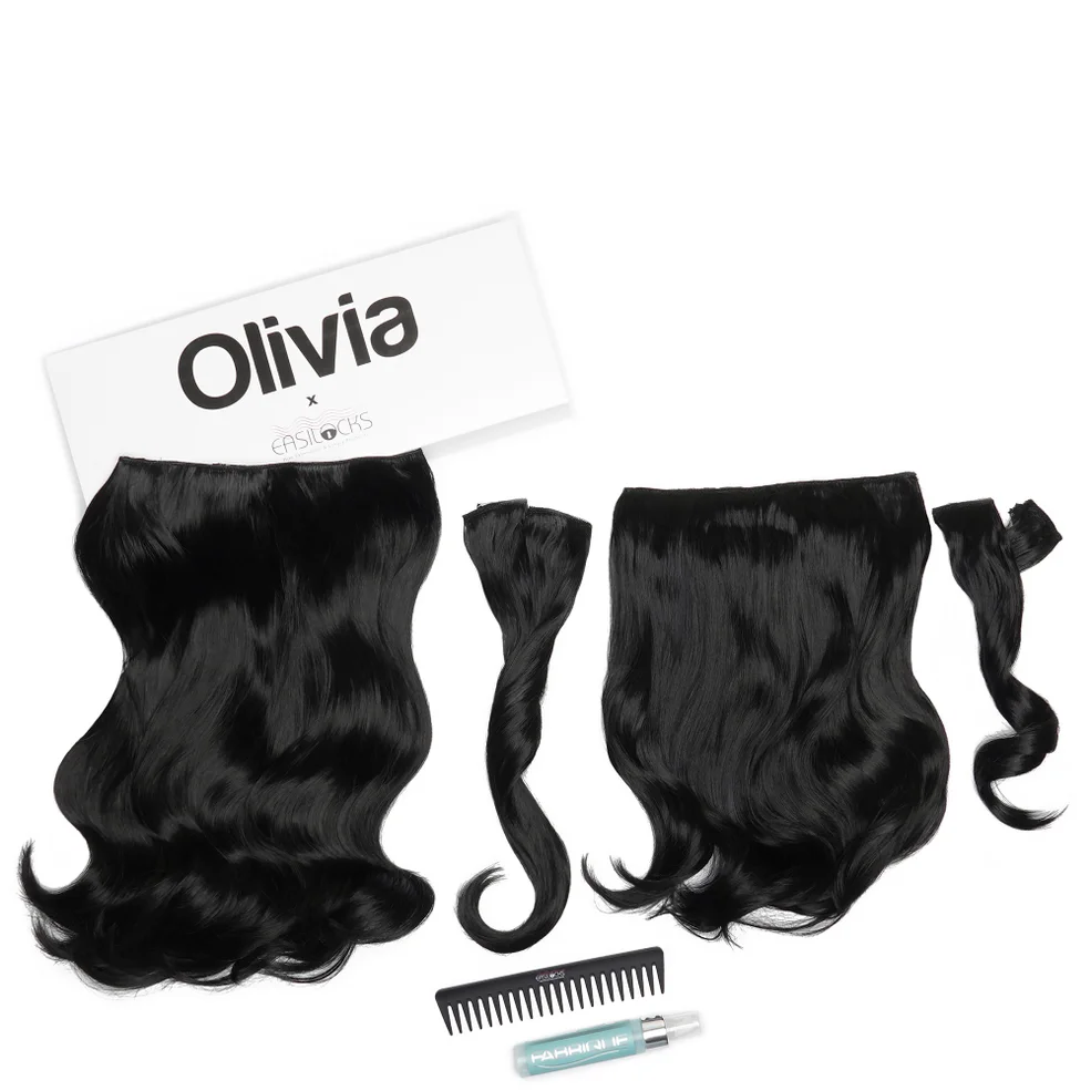 Olivia X Easilocks Wavy Collection - Ebony Immagine 1