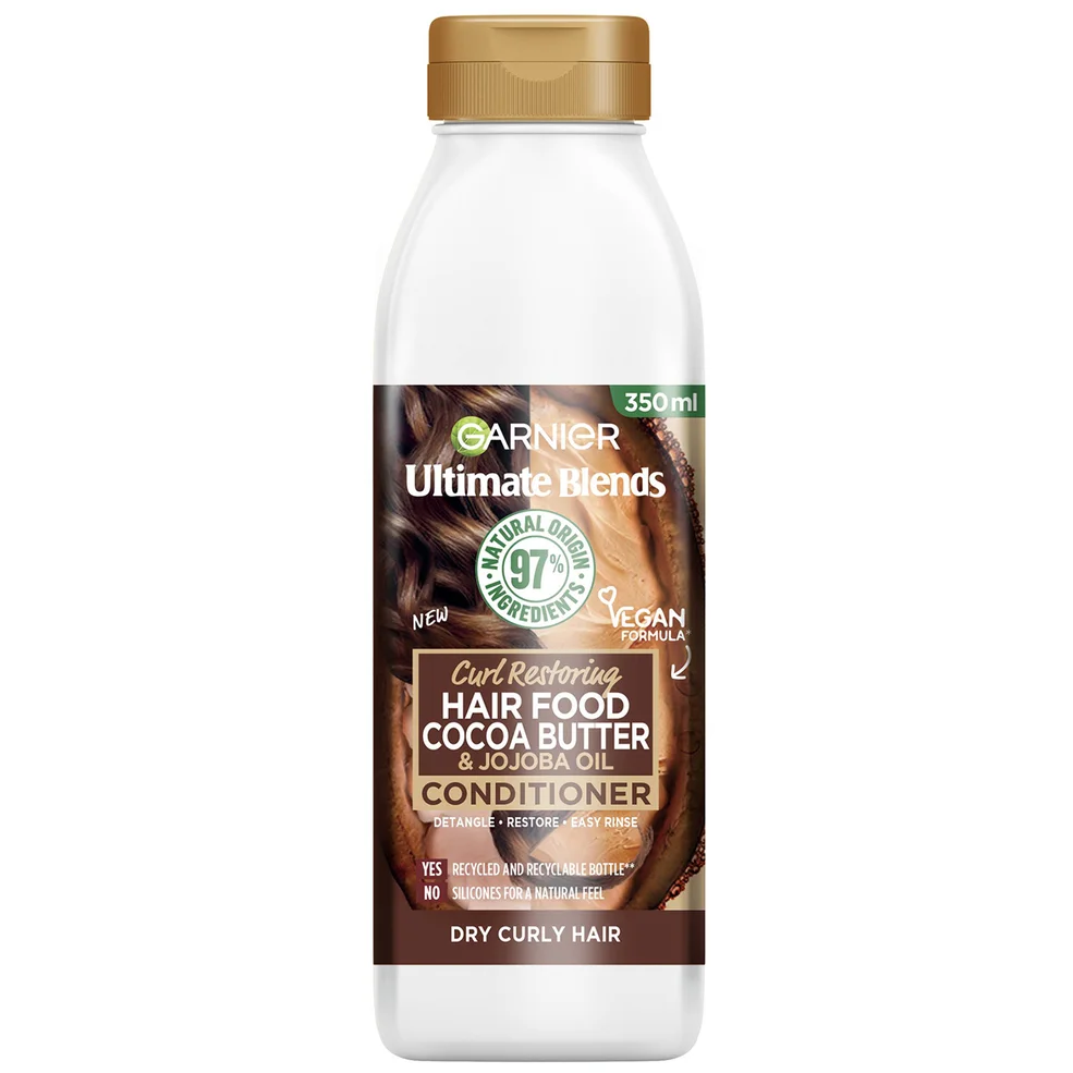 Garnier Ultimate Blends Hair Food Burro di Cacao Balsamo per Capelli Secchi e Ricci 350 ml Immagine 1