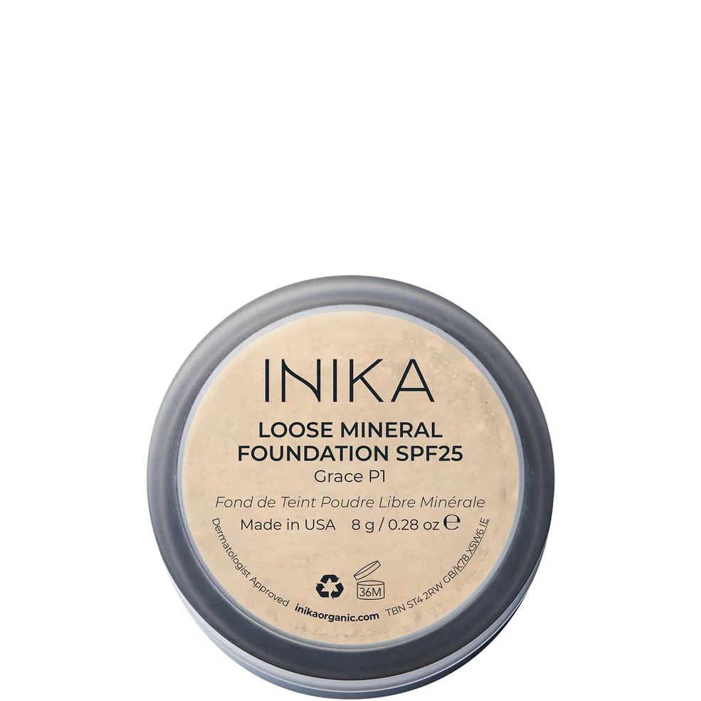 INIKA Loose Mineral Foundation SPF25 8g (Various Shades) Immagine 1