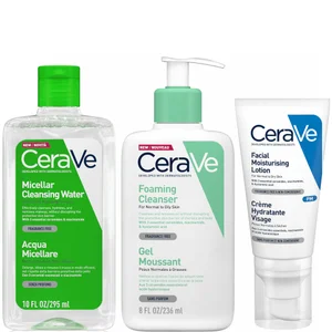 CeraVe Foaming 3 Step Double Detergi e Idrata Set - undefined undefined