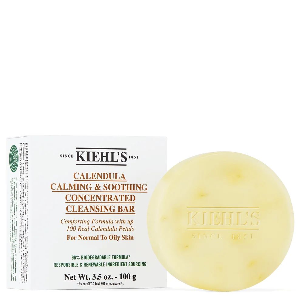 Kiehl's Calendula Calming and Soothing Concentrated Cleansing Bar 100g Immagine 1