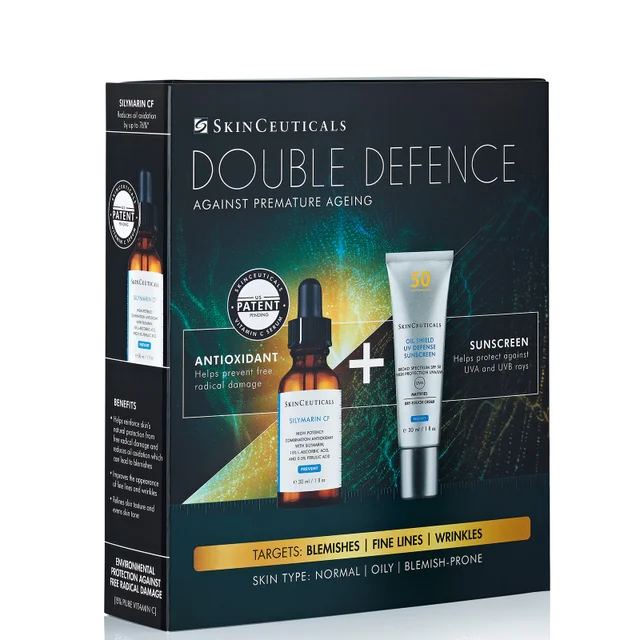 SkinCeuticals Double Defence Silymarin CF set per pelle grassa/con imperfezioni