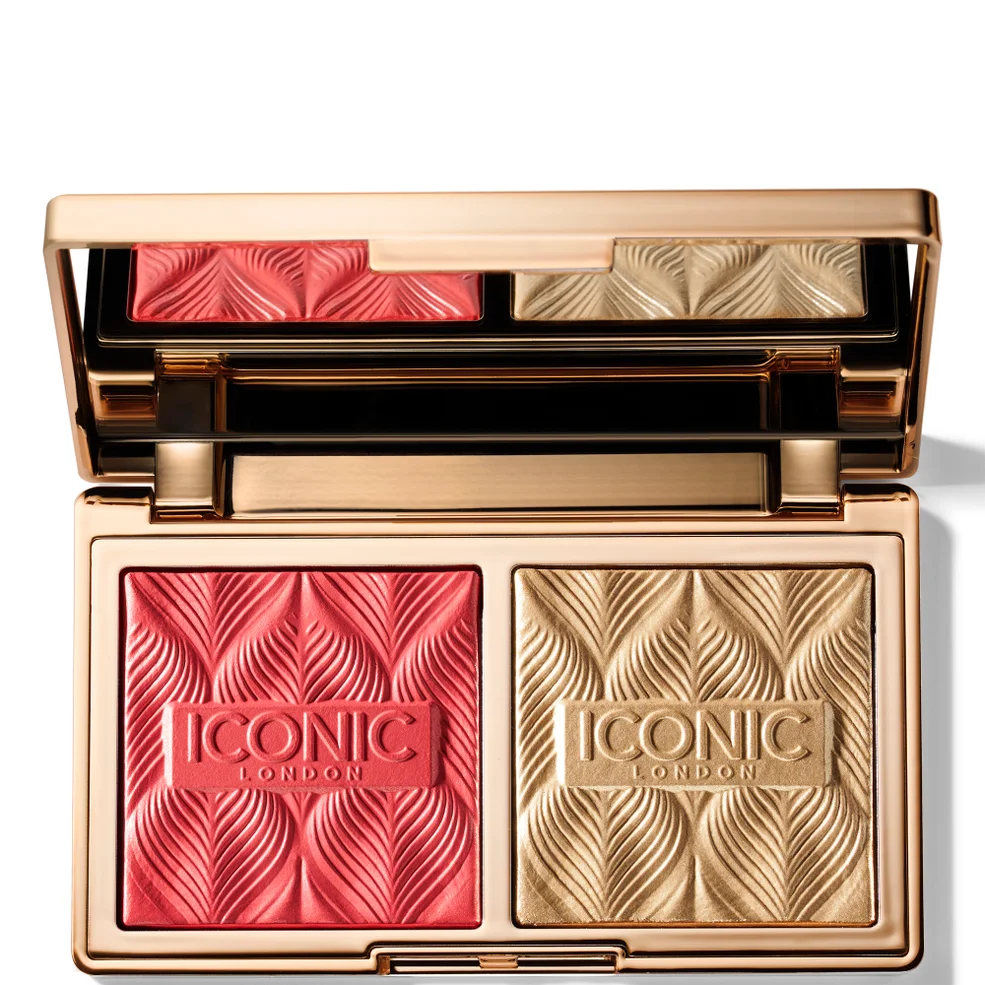 ICONIC London Silk Glow Duo Blush e Illuminante - Coral Glow Immagine 1