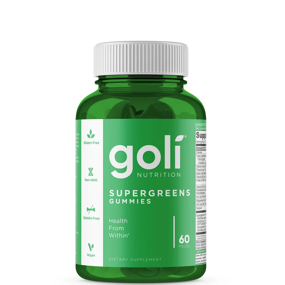Goli Nutrition Super Greens Gummies (60 Gummies) Immagine 1