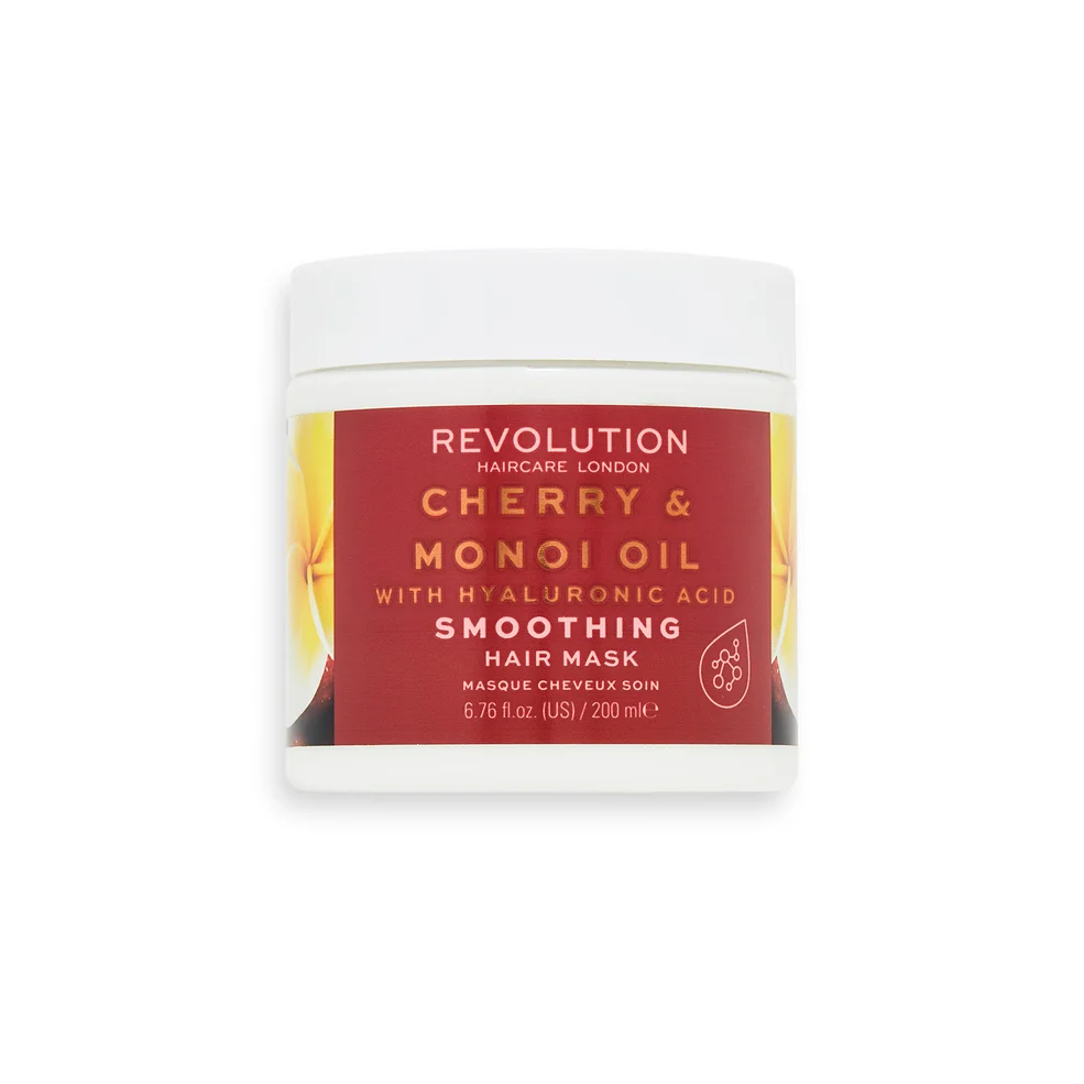 Revolution Haircare Smoothing Cherry and Manoi Oil with Hyaluronic Acid Hair Mask 200ml Immagine 1