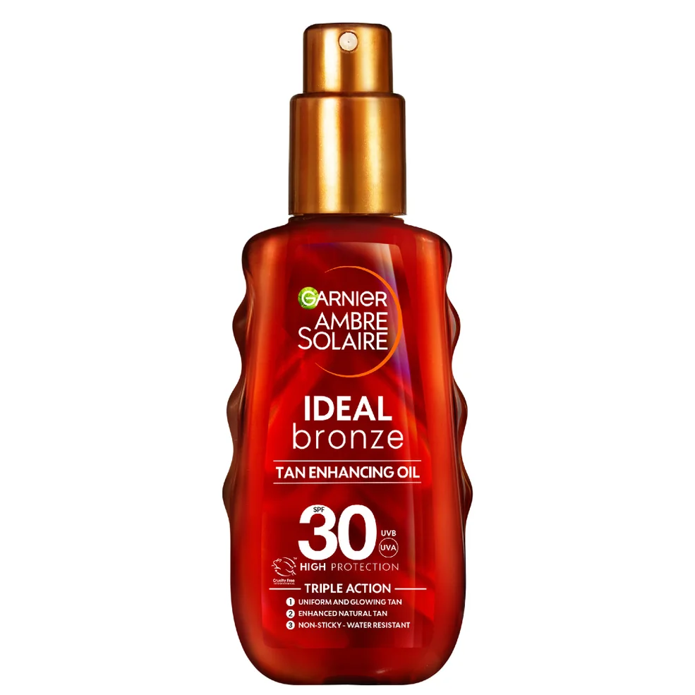 Garnier Ambre Solaire Ideal Bronze Olio Spray Protezione Solare con Acceleratore di Abbronzatura SPF 30 150 ml Immagine 1