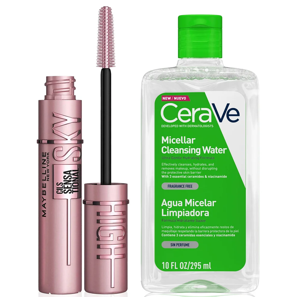 CeraVe Micellar Cleanser e Maybelline Sky High Mascara Duo per pelli normali Immagine 1