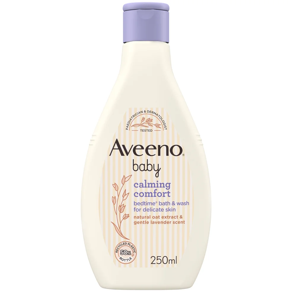 Aveeno Baby Calming Comfort Bedtime Bath and Wash 250ml Immagine 1