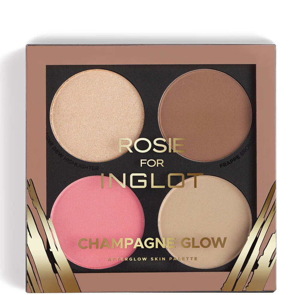 Inglot Rosie for Inglot Champagne Glow Afterglow Skin Palette 9.4g Immagine 1