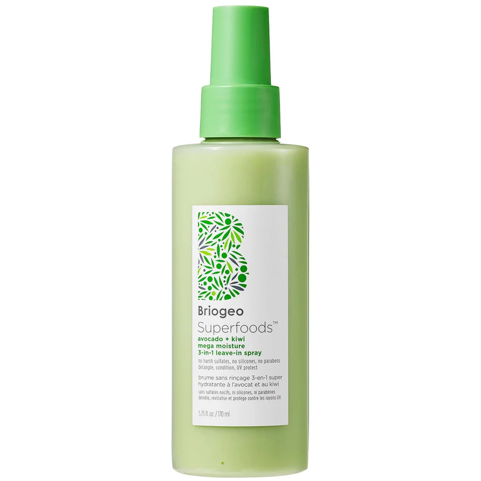 Briogeo Superfoods Avocado and Kiwi Mega Moisture 3-In-1 Leave-In Spray 170ml Immagine 1