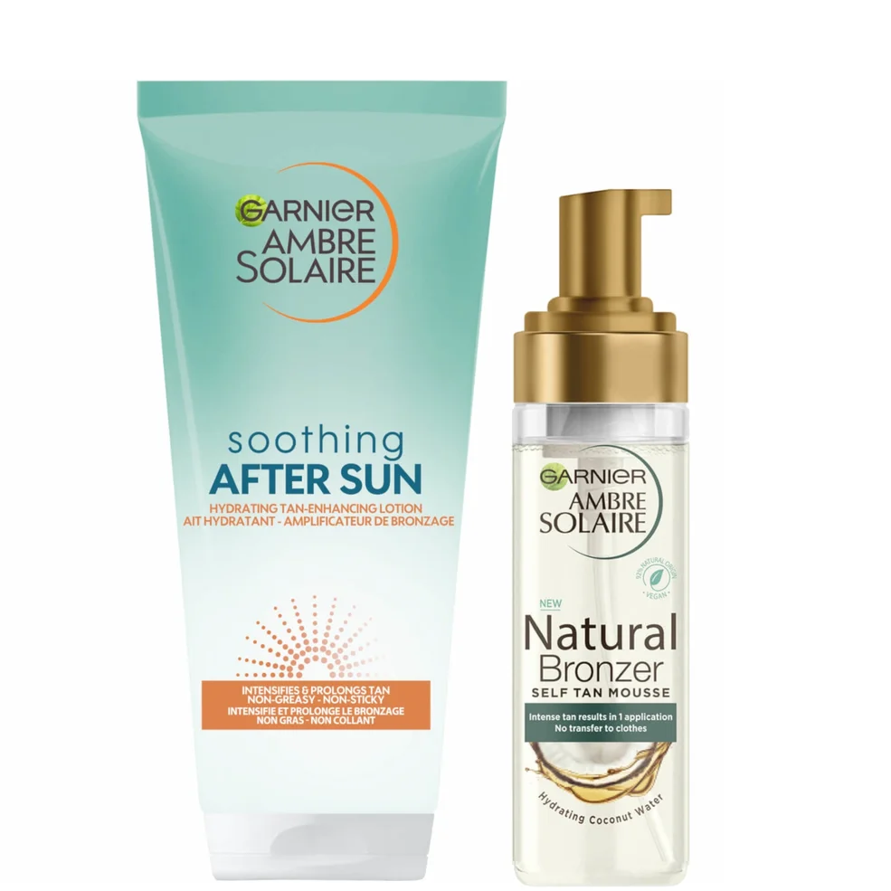 Garnier Ambre Self Tan Mousse and After Sun Tan Maintainer Bundle Immagine 1