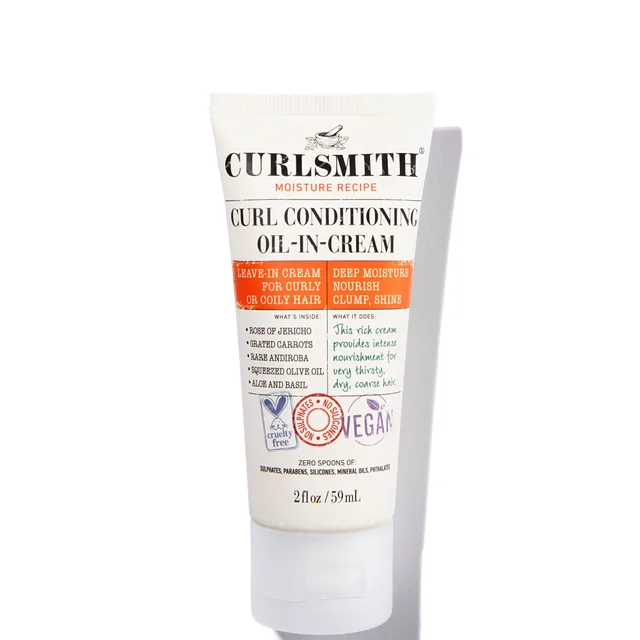 Curlsmith Olio in Crema Emolliente per Ricci in Crema Formato da Viaggio 59 ml