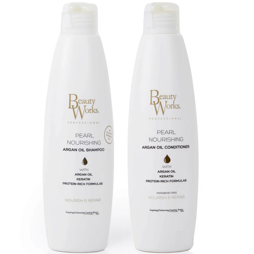 Beauty Works Pearl Nourishing Shampoo and Conditioner Bundle Sulphate Free 250ml Immagine 1
