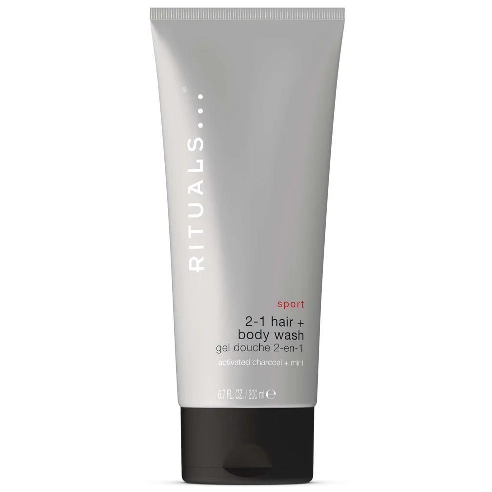 Rituals Sport Collection Refreshing Charcoal & Mint Complex Shampoo and Body Wash 200ml Immagine 1