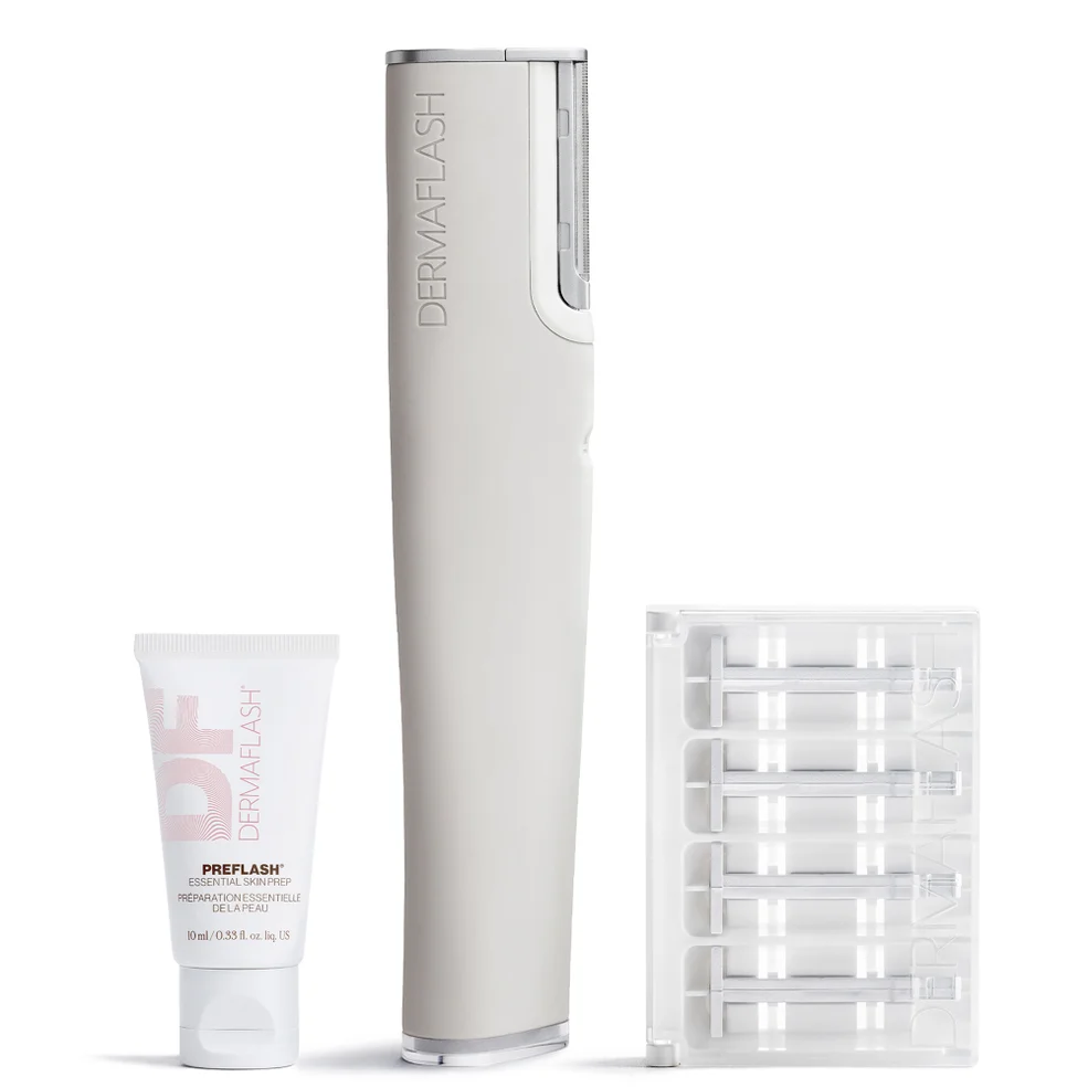 DERMAFLASH Luxe+ Advanced Sonic Dermaplaning and Peach Fuzz Removal - Stone Immagine 1