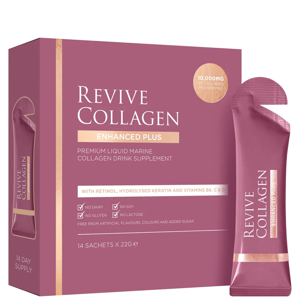 Revive Collagen Enhanced Plus 10,000mgs Liquid Hydrolysed Marine Collagen Sachet (14 Day) Immagine 1