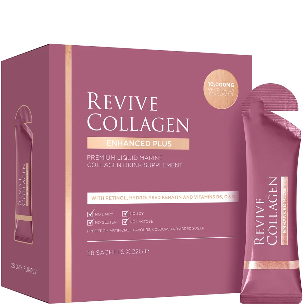 Revive Collagen Enhanced Plus 10,000mgs Liquid Hydrolysed Marine Collagen Sachet (28 Day) Immagine 1