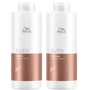Wella Professionals Fusion Repair Shampoo and Conditioner Super Size Regime Bundle - undefined undefined