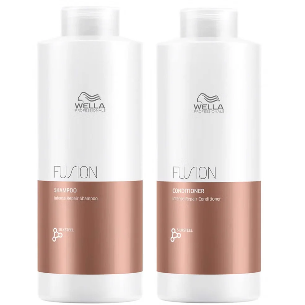 Wella Professionals Fusion Repair Shampoo and Conditioner Super Size Regime Bundle Immagine 1