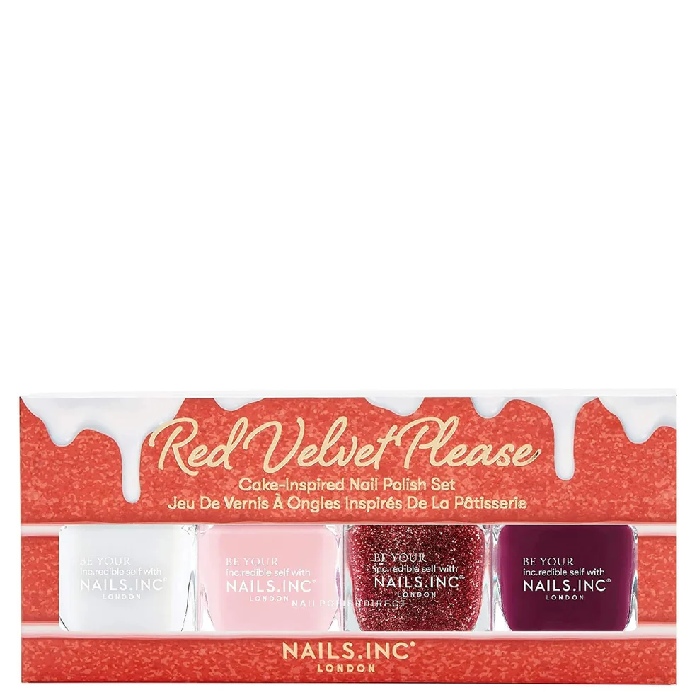 nails inc. Red Velvet Please Nail Polish Set Immagine 1