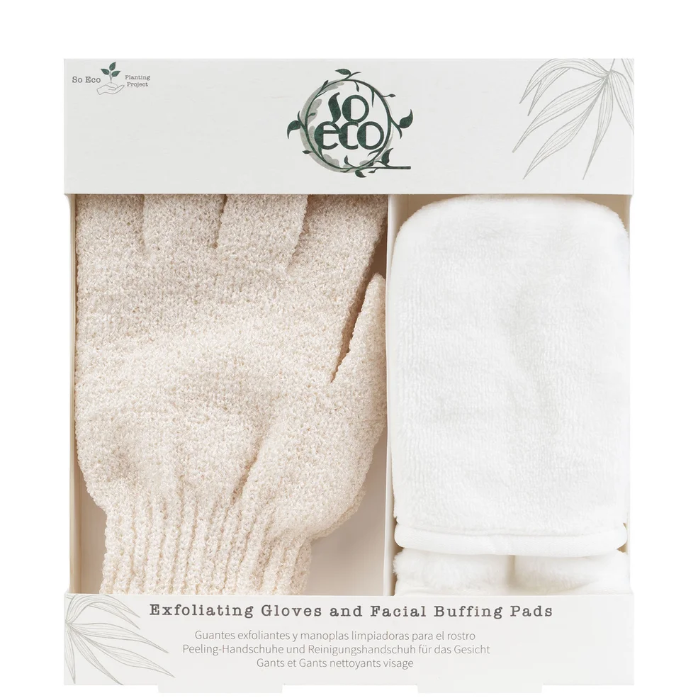 So Eco Exfoliating Gloves and Facial Buffing Pads Sets Immagine 1