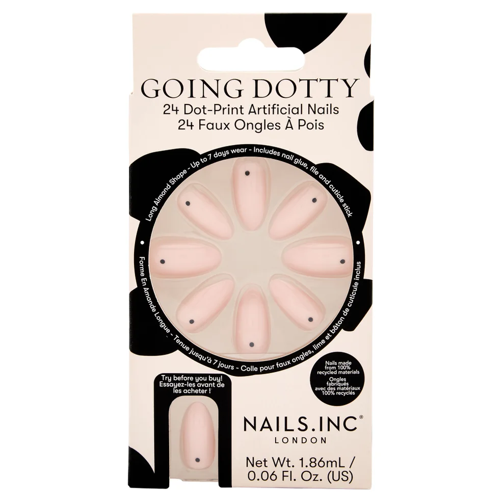 nails inc. Going Dotty Dot-Print Artificial Nails (Pack of 24) Immagine 1