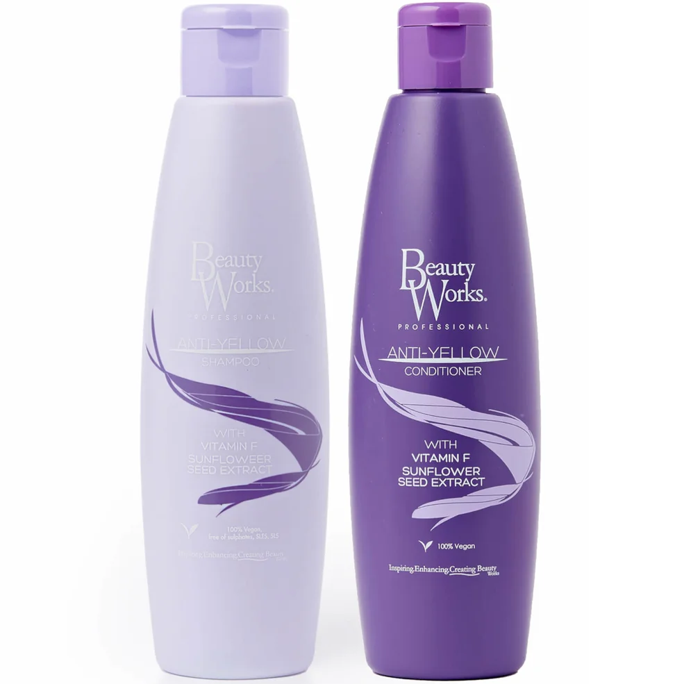 Beauty Works Anti Yellow Shampoo and Conditioner Bundle Immagine 1