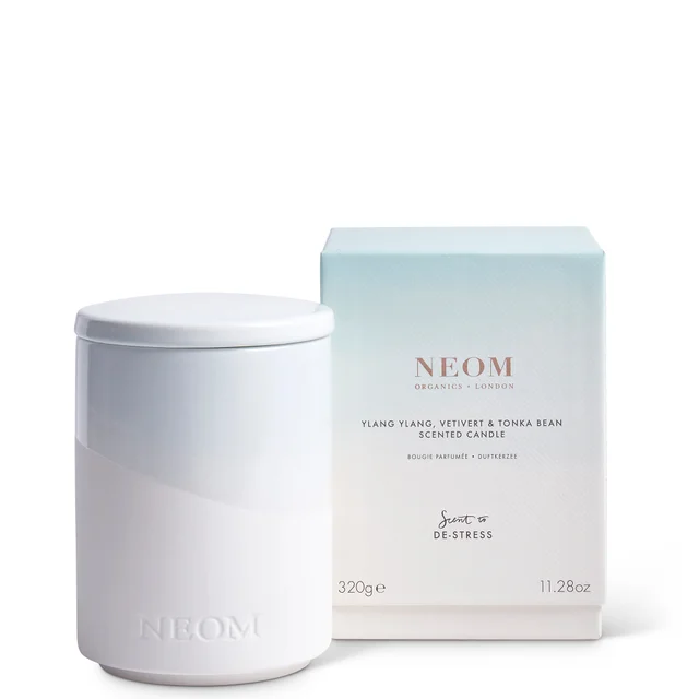 NEOM candela profumata ylang ylang, vetivert e fava tonka 320 g