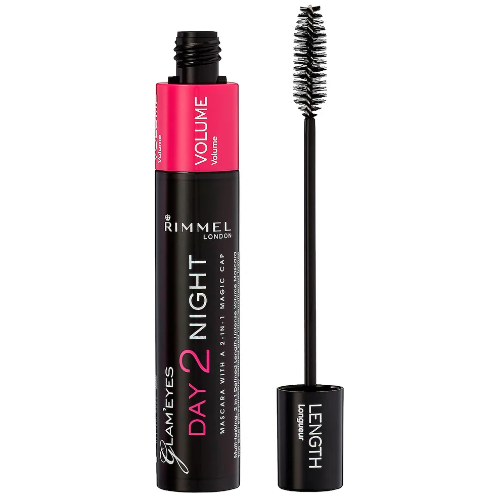 Rimmel London Day 2 Night Mascara – 01 – Black, 9,5 ml Immagine 1