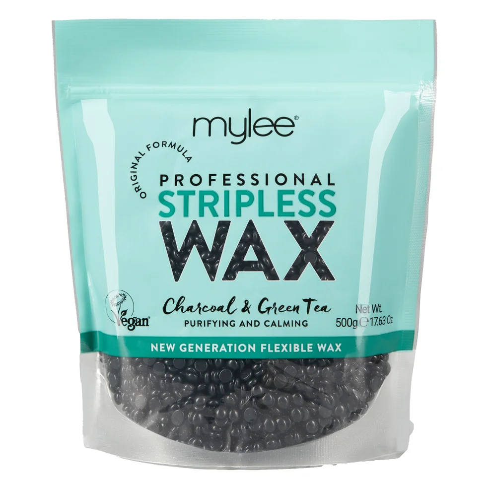 Mylee Charcoal and Green Tea Stripless Wax 500g Immagine 1